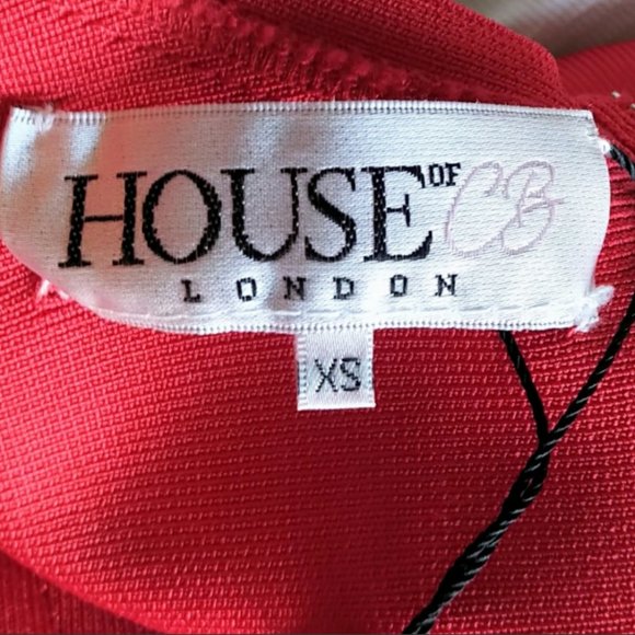 NWT House of CB Jennifer Cross Back Bandage Dress - Picture 7 of 8